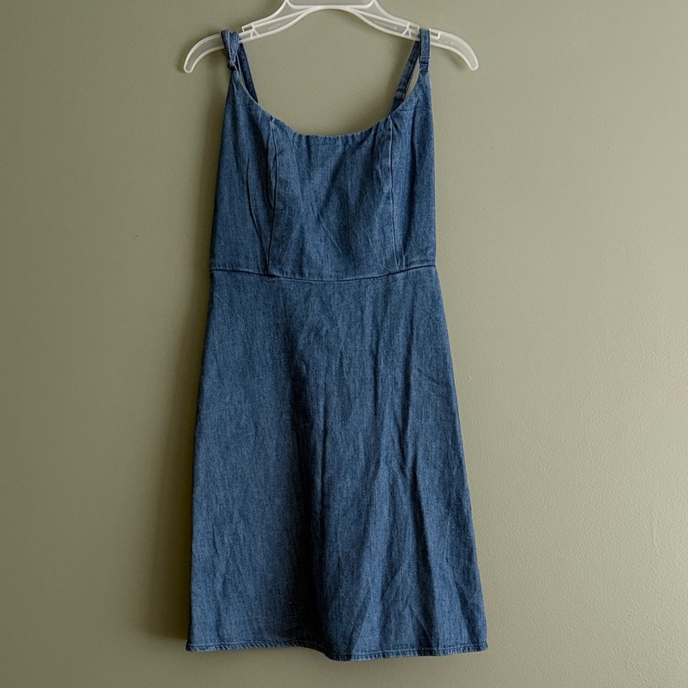 Denim Blue Sleeveless Dress